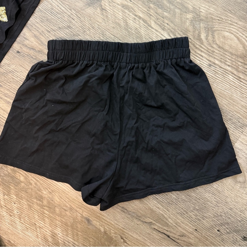 Black and Gold Star Sequin Set - Picture 4 of 5